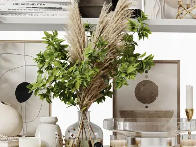 Decorative Set 248 Low-poly 3D model