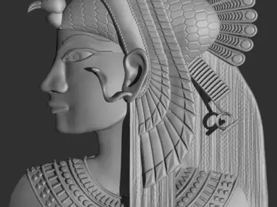 Cleopatra queen -  last  pharaoh of Egypt 3D print model