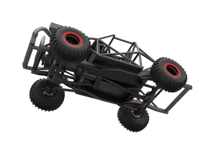 Uphill Sand Racing Dragster Base V2 Scale 1 to 25 3D print model