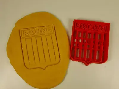 Cutter cookie Racing Club soccer Cortante futbol Argentine 3D model
