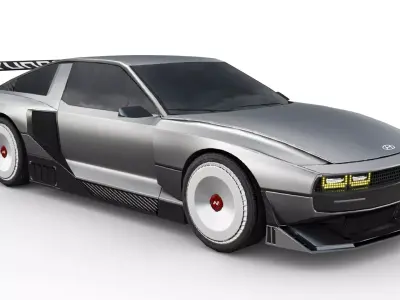 Hyundai N Vision 74 Low-poly 3D model