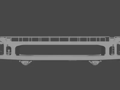 H0 1-87 scale TA 60 car carrying wagon 3D print model