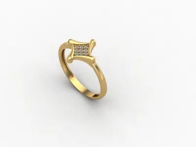 gold ring pint jewelry model 3d stl 3D print model order