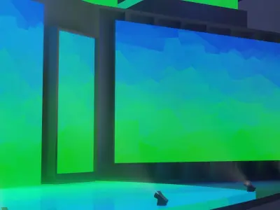 Virtual Presentation Stage 3D model