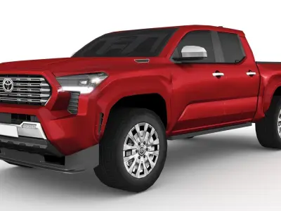 Toyota Tacoma 2024 Low-poly 3D model from CGTrader