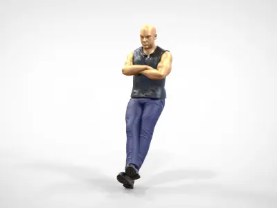 N2 F9 Dominic Toretto Vin Diesel in fast and furious 3D print model