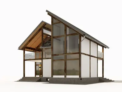 Half-Timbered House 3D model