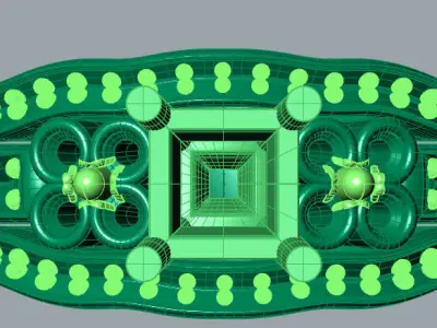 Designer Princess cut 4 Side BezelSet Stone Ring Modern Look  3D print model