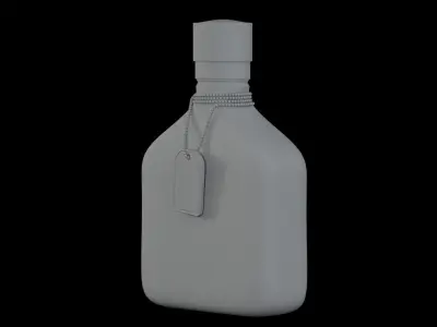 Perfume Bottle with Studio Background 3D model