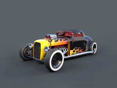 Hot Rod - Lucky 3D model