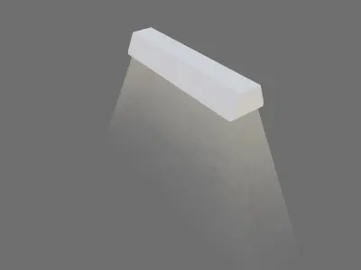 Light - Fluorescent Lamp - Luz - Lampada Fluorescente Low-poly 3D model