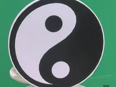 Ying Yang Trailer Hitch Cover 3D print model