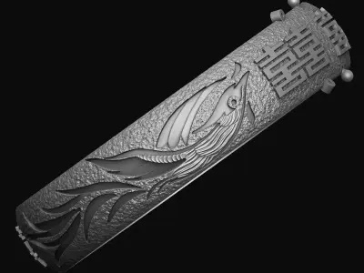 Phoenix bangle 3D print model