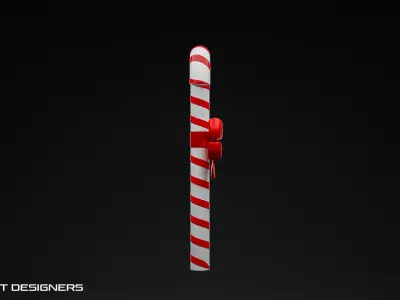 Christmas Candy Cane 3D model