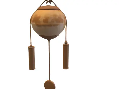Hanging Wind Chime Low-poly 3D model