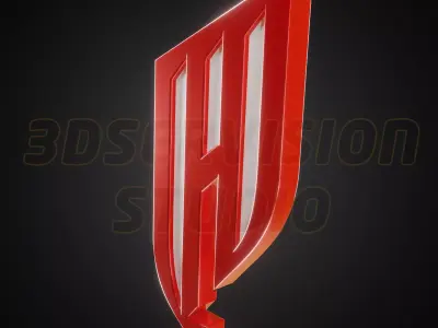 Qadsiah Saudi Club logo - Cinematic - 3D print 3D model