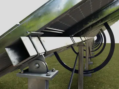 Manual Tracker Solar Energy Structure Type-4 3D model