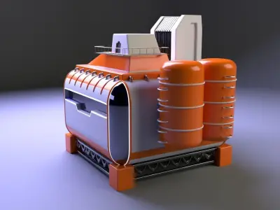 Scifi Warehouse  3D model