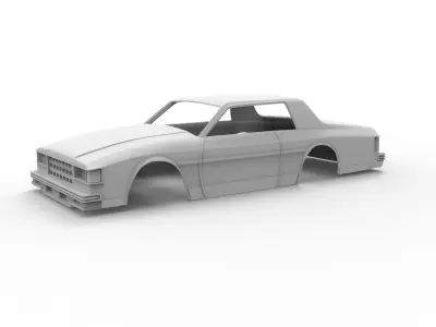 Chevrolet Caprice Classic 1977 Body for 3D Print Model 3D print model