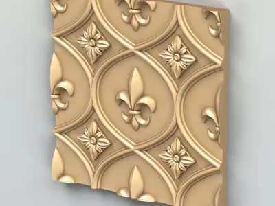 Wall panel 024 3D model