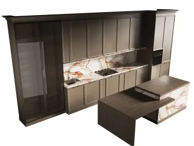 Modern kitchen 15 3D model