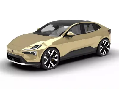 Polestar 4 2024 3d model  3D model