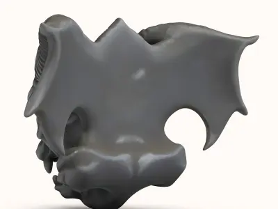 Gargoyle Dragon Head 3D model