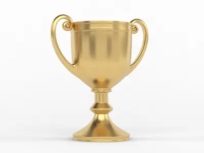 Trophy Cups 3D model 6