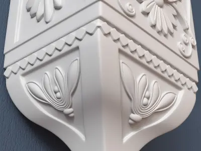 Decorative Corbel 3D model 11