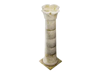 Column marble Free low-poly 3D model