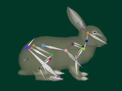 Brown Bunny Rabbit Low-poly 3D model