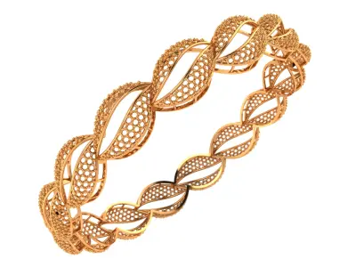 1442 Openwork Twist Bangle 12gm 3D print model