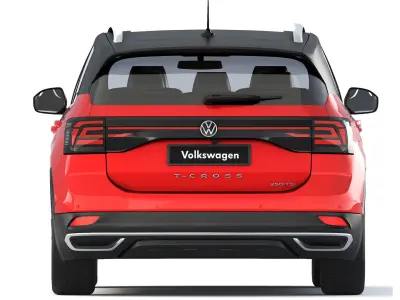 Volkswagen T-Cross 250 TSI Highline 2019 3D model