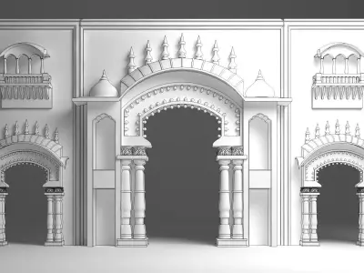 Indian Entry Gate 3D model