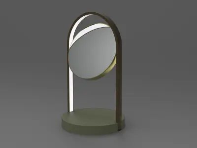 Gapirini Table Mirror Low-poly 3D model