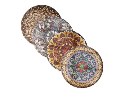 round carpet 4 3D model