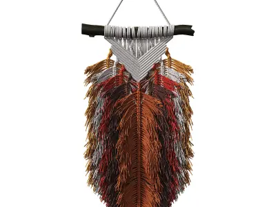 Macrame Low-poly 3D model