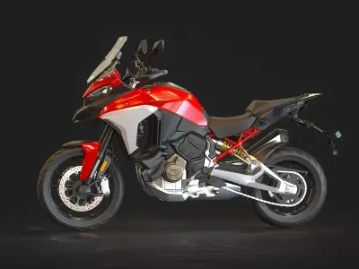 Base model  Ducati Multistrada V4 S 2021 3D model
