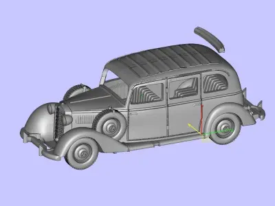 Mercedes 260D 3D print model