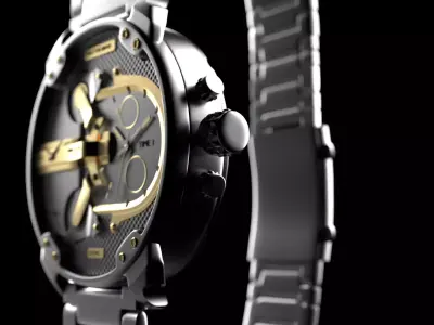 Diesel Big Daddy Watch 3D model