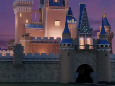 Disney Castle 3D Model 3D model