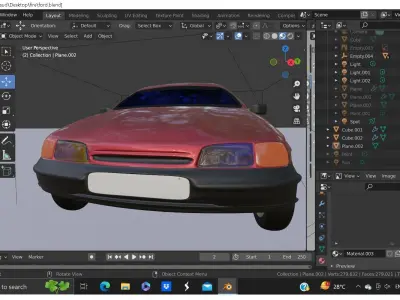  3D SIMPLE DESIGN CAR 3D model