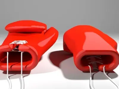 Sport Gloves - Boxing 3D model