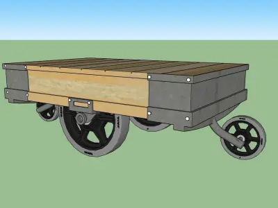 Stool Cart coffee table 5185 Free 3D model