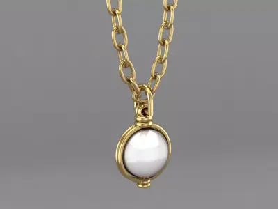 pearl pendant 3D print model