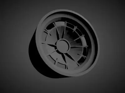 TRD Tosco scalable and Printable rim 3D print model