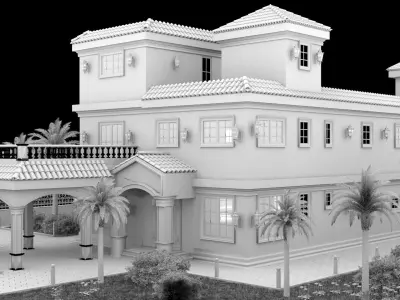 House villa 3D model