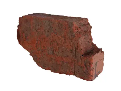 Ultra realistic Old Brick Scan 8k HD Low-poly 3D model