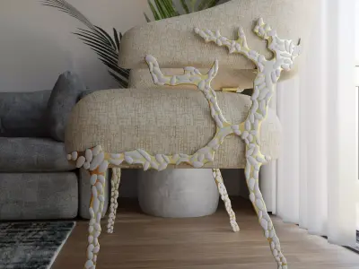 Caracole Luxury Chair  3D Model  3D model