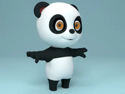 Bear Cartoon 3D model